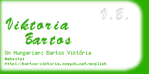 viktoria bartos business card