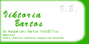 viktoria bartos business card